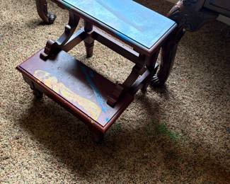 Bed steps, sturdy but need refinishing or painting.