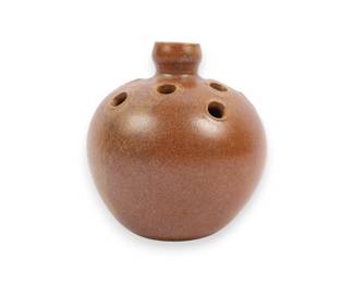 Vintage Handmade WJ Gordy Flower Frog Bud Vase
