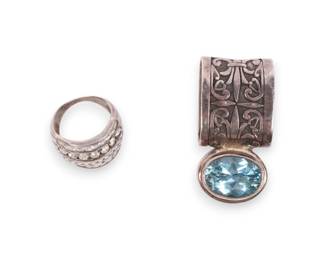 Sterling Silver Ring and Pendant