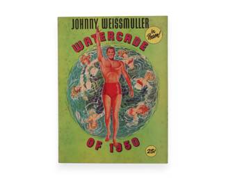 Johnny Weissmuller Watercade of 1950 Original Magazine Signed