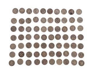 Lot of 70 Mercury Dimes
