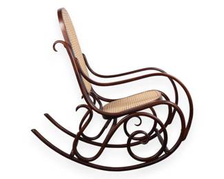 Vintage Thonet Style Bentwood Rocking Chair
