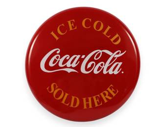 Large Metal Coca Cola Advertisement Sign