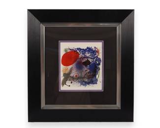 Color Plate Lithograph by Joan Miró (1893-1983) was a Catalan Spanish painter, sculptor, and ceramist. Earning international acclaim, his work has been interpreted as Surrealism but with a personal style, at time also veering into Fauvism and Expressionism.