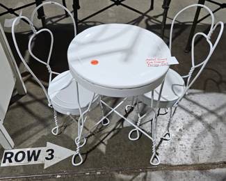 SMALL TABLE AND CHAIRS