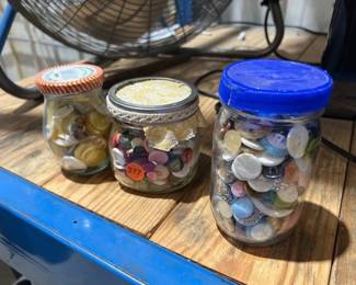 JARS OF BUTTONS