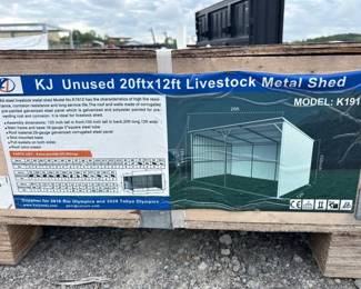 20X12 METAL LIVESTOCK SHED