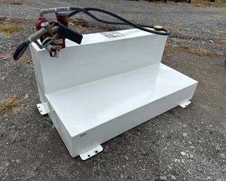 100 GALLON L SHAPE FUEL TANK WITH ELECTRIC PUMP
