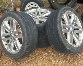 TIRES ON FORD RIMS