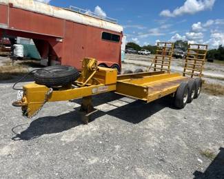 TOTEMALL 78X15 TRI AXLE EQUIPMENT TRAILER