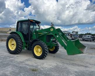 JOHN DEERE 6420 4X4 TRACTOR AND LOADER