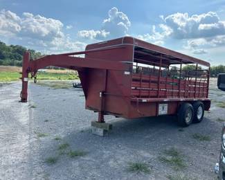 CIRCLE W 16X6 GOOSENECK CATTLE TRAILER