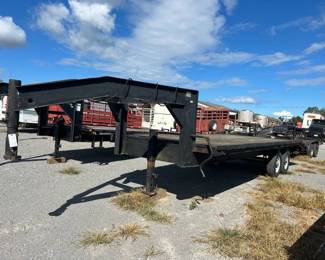 24 GOOSENECK FLATBED TRAILER