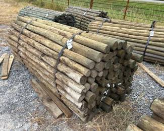 BUNDLE OF 100 3X7 TREATED POSTS