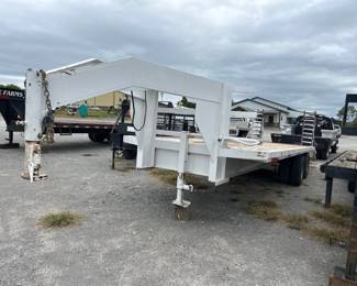 25 DUAL TANDEM GOOSENECK FLATBED TRAILER