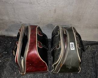 2 BOWLING BALLS, BAGS