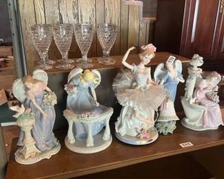CERAMIC ANGEL FIGURINES BALLERINA FIGURINE