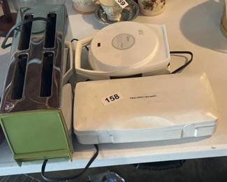 TOASTER , ELECTRIC KNIFE , AND WAFFLE MAKER