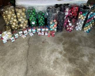 LARGE LOT OF CHRISTMAS ORNAMENTS