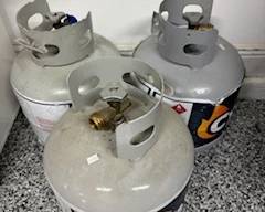 Lots of propane tanks these are just a few