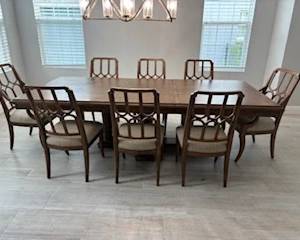 Dining Room set with 8 chairs