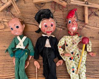 Vintage English puppets