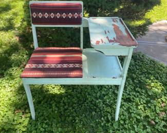 Vintage phone seat