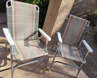 Vintage Aluminum Folding chairs