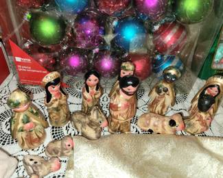Mexican Handpainted Nativity set
