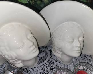 Royal Hager Head Vases