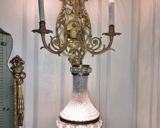 Gilt Crystal Belle Epoch-Style Wall Sconce