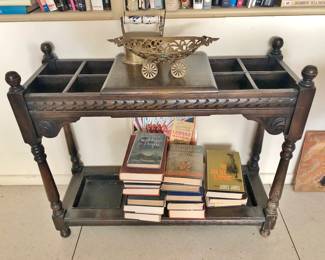 1920's Dark Oak Umbrella Stand