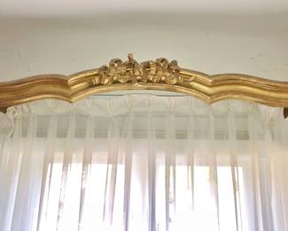 Pair Gilt Wood Window Valances