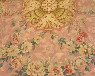 Antique Aubusson Rug Center Medallion; approx. 12 x 15