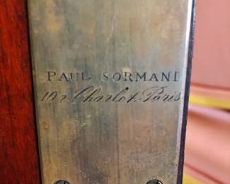 Engraved Signature of Paul Sormani on the Sideboard