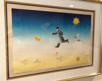 "Les Fleurs" Original Litho by Max Papart, listed