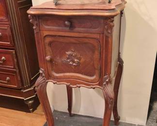 Late 19th. C. French Marble Top Smoking Table