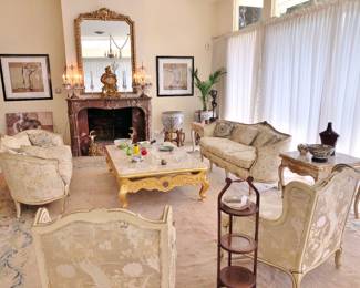Louis XV-Style Living Room Suite
