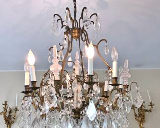 Classic Crystal Brass Chandelier