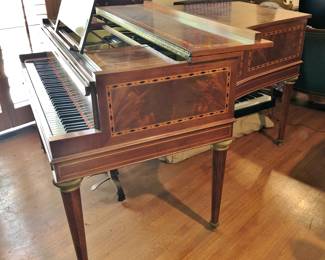 Spectacular Late-19th. c. Inlaid Grand Piano by Erard, Paris
