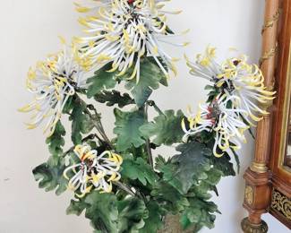  Large Glass "Jade" Tree