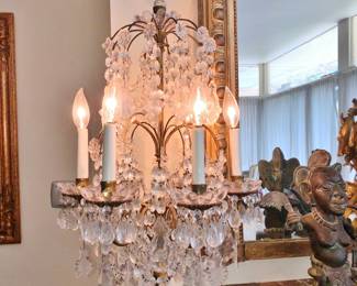 Pair of Vintage Crystal Girondoles