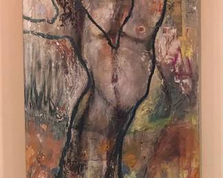 Orig. Painting in Acrylic Box Frame