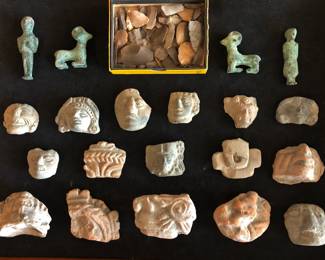 Collection of Pre-Columbian Stone and Bronze Pieces