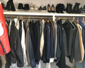 Lots of Men's Clothes - Suits, 42 reg.. and more Ladies' Shoes