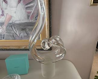 ELIO RAFFAELI "DANTE'S FLAME" GLASS SCULPTURE