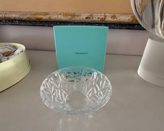 TIFFANY & CO ROCK CRYSTAL CANDY NUT BOWL