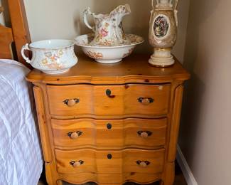 French style pine chest 