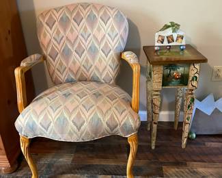 Armchair, table