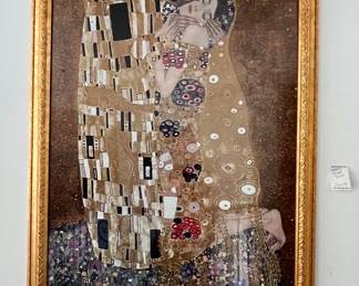 Framed Print of "The Kiss" by Gustav Klimt